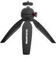 【中古】Manfrotto ミニ三脚 PIXI カメラ用 ミラーレスカメラ コンパクトカメラ ボール雲台 動画撮影用グリップ ブラック 耐荷重1kg 自重190...