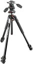 【中古】Manfrotto MK190XPRO3-3W アルミニウム 3セクション 三脚キット 3ウェイヘッド ブラック