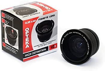 【中古】Opteka .35x HD2 超広角パノラママクロ魚眼レンズ Panasonic Lumix DMC-FZ18 & DMC-FZ28デジタルカメラ用