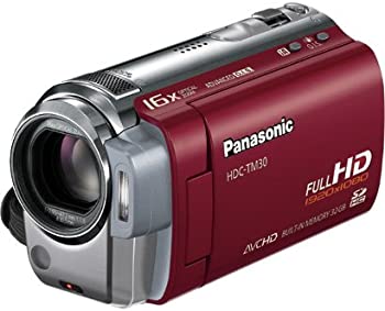 【中古】パナソニック デジタルハイビジョンビデオカメラ クランベリーレッド HDC-TM30-R