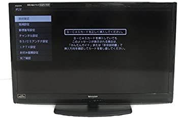 【中古】SHARP LEDAQUOS 40型 地上・BS・110度CSデジタルフルハイビジョン液晶テレビ LC-40V5-B ブラック系