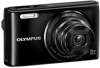 【中古】Olympus Stylus VG-180 16-Megapixel 5X 26mm Wide Optical Zoom 2.7 Inch LCD - Black by Olympus