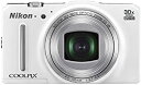【中古】Nikon デジタルカメラ S9700 光学30倍 1605万画素 エレガントホワイト S9700WH(2)