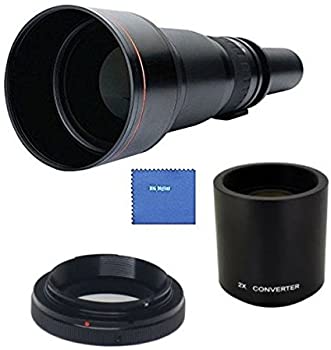 【中古】Vivitar 650-1300mm f/8-16 IF望遠ズームレンズ + 2倍テレコンバーター = 650-2600mm Nikon 3000 D3100 D3200 D3300 D5000 D5100 D5200 D5300 D7