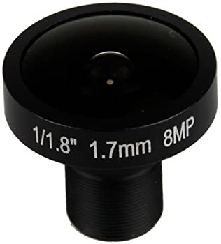 【中古】Quanmin 4K HDレンズ 8メガピクセル 魚眼 M12 マウントレンズ 1.7mm 1/1.8インチ 185度 4Kカメラ