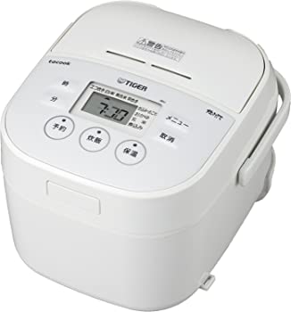 【中古】タイガー 炊飯器 マイコン 3合 ホワイト レシピ付 tacook 炊きたて JBU-A551-W