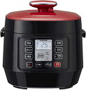 【中古】コイズミ マイコン電気圧力鍋 1.6L 5種類自動メニュー ワンタッチ 51品搭載レシピブック付き レッド KSC-3501/R|詳細画像