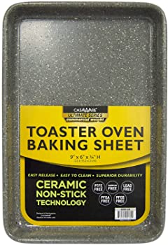 【中古】casaWare 9 x 6 x 0.75インチ トースターオーブン アルティメットシリーズ 商用重量 セラミック ノンスティックコーティング ベーキングパン 9 x