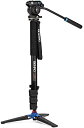 【中古】Benro 一脚 A38FDS2PRO S2 Proビデオヘッド付き
