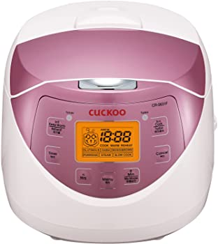 yÁzCuckoo CR-0631F 6 Cup Electric Heating Rice Cooker, 110v, Pink by Cuckoo