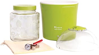 【中古】(None, Green) - Euro Cuisine YM360 Yoghurt & Greek Yoghurt Maker with 1.9ls Glass Jar, Green