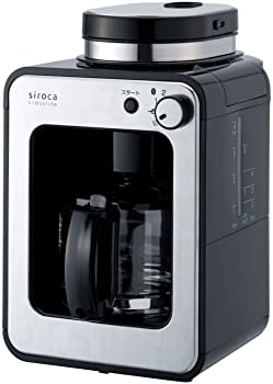 【中古】siroca 全自動コーヒーメーカー STC-401[ガラスサーバー/ミル内蔵/ドリップ方式/保温機能]