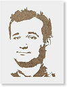 【中古】Bill Murrayステンシルテンプレート???再利用可能なステンシルwith複数サイズあり 48