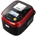 【中古】パナソニック 5.5合 炊飯器 IH式 Wおどり炊き ルージュブラック SR-SPX103-RK