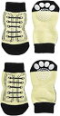 【中古】ランジュ (L'ange) DOG SOCKS sneaker white L サイズ