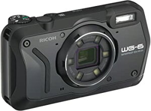 【ポイントアップ中！】【中古】RICOH WG-6 ブラック 本格防水カメラ 20メートル防水 耐衝撃 防塵 耐寒 高画質2000万画素 4K動画対応 高性能GPS内蔵 水中専用マーメードモード搭