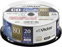 【中古】ビクター Victor 音楽用 CD-R 80分 20枚 カラーMIXプリンタブル AR80FPX20SJ1