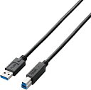 【中古】エレコム USBケーブル 【B】 USB3.0 (USB A オス to USB B オス) スタンダード 3m ブラック USB3-AB30BK