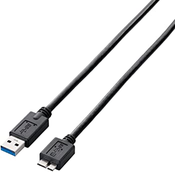 【中古】エレコム USBケーブル 【microB】 USB3.0 (USB A オス to microB オス) スタンダード 0.5m ブラック USB3-AMB05BK