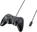 【中古】エレコム ゲームパッド 12ボタン 連射機能付 ブラック JC-U3712TBK
