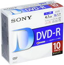 【中古】ソニー データ用DVD-R 16倍速 5mmケース 10枚パック 10DMR47LLPS