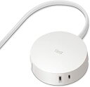 【中古】エレコム 電源タップ 見せるインテリア roo't(ルオット) 丸型 4個口 1.5m ホワイト AVT-D4-2415WH