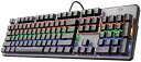 【中古】Trust Gaming GXT 865 Asta Mechanical Keyboard ライティングメカニカル赤軸キーボード 22630