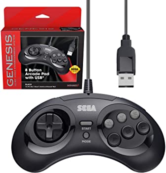【中古】retri-bit SEGA メガドライブ 8ボタン アーケードUSBパッド ブラック ブラック 【中古】retri-bit SEGA メガドライブ 8ボタン アーケードUSBパッド ブラック ブラック