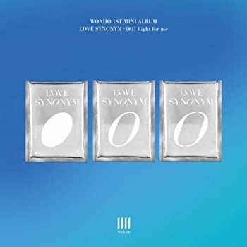 【中古】【未使用】[ 3バージョンセット発送 ] WONHO - 1ST MINI ALBUM [ LOVE SYNONYM #1. RIGHT FOR ..