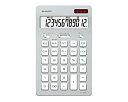 【中古】【未使用】シャープ 電卓 12桁(ナイスサイズタイプ) シルバー系 EL-N802-SX