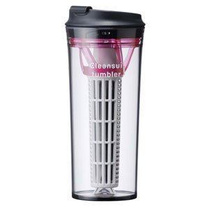 【中古】【未使用】三菱レイヨン 浄水器　0.25L　クリアピンクCleansui tumbler（クリンスイタンブラー..