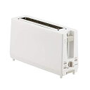 【中古】【未使用】ツインバード工業 ポップアップトースター スリム 11cm 2枚焼き 縦型 ホワイト TS-D404W