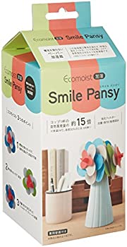 【中古】【未使用】CCP エコモイスト加湿器 【Smile Pansy スマイルパンジー】 自然気化式 「電気不要」 レッド LA-EC39-RD