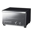 【中古】【未使用】ツインバード ミラーガラス オーブントースター ブラック トースト 4枚 出力切替(300W〜1200W) TS-D047B
