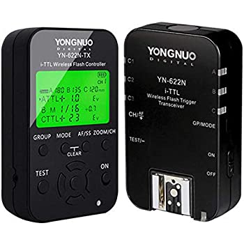 【中古】【未使用】YONGNUO YN-622N-KIT Wireless i-TTL Flash Trigger Kit with LED Screen for Nikon ワイヤレスフラッシュトリガー ニコンYN-622NとYN-622N-TX