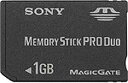 【中古】【未使用】SONY メモリースティックPROデュオ 1GB MSX-M1GST