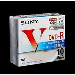 【中古】【未使用】SONY DVD-R 録画用 CPRM対応 16倍速 120分 10枚パック ホワイトプリンタブル 10DMR12LCPH