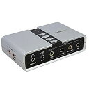 【中古】【未使用】StarTech.com 7.1ch対応USB-DACヘッドホンアンプ S/PDIF対応 8x 3.5mmミニジャック 2x 3.5mmトスリ...