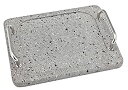 【中古】【未使用】池永鉄工 溶岩石プレート 日本製 ガス火専用 グレー サイズ:約25.1×20.2×高さ5.1cm