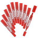 【中古】【未使用】ゼブラ 油性ペン ハイマッキーケア つめ替えタイプ 赤 10本 B-YYT5-R