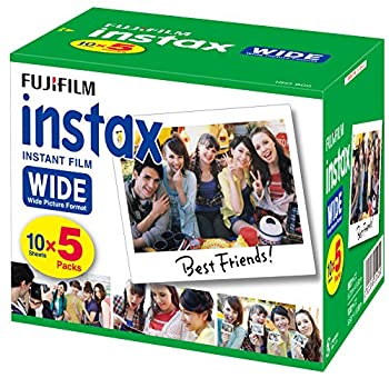 【中古】【未使用】FUJIFILM インスタントカメラ ワイド用フィルム 50枚入 INSTAX WIDE K R 5