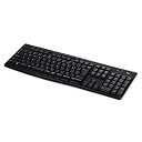 【中古】【未使用】ロジクール ワイヤレスキーボード K270 ワイヤレス キーボード 無線 薄型 テンキー USB接続 Unifying windows 国内品