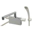 【中古】【未使用】カクダイ サーモスタットシャワー混合栓 デッキタイプ 175-002