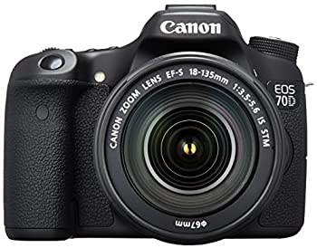 【中古】【未使用】Canon デジタル一眼レフカメラ EOS70D レンズキット EF-S18-135mm F3.5-5.6 IS STM 付属 EOS70D18135STMLK