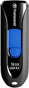 【中古】【未使用】Transcend USBメモリ 16GB USB3.1 & USB 3.0 スライド式 ブラック TS16GJF790K