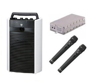 【中古】【未使用】TOA デジタルワイヤレスアンプ(SD/USB/CD機能付き)・ワイヤレスマイクセット WA-2700SC×1 WTU-1720×1 WM-1...
