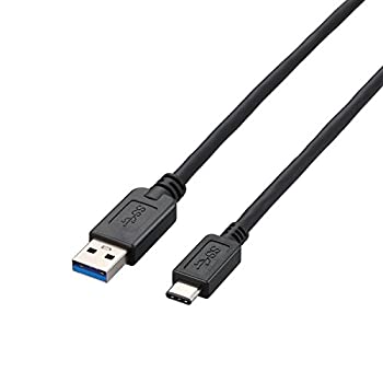 【中古】【未使用】エレコム USB-Cケーブル A-C 2m USB3.1 ブラック USB3-AC20BK