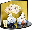 【中古】【未使用】桃の節句 ひな人形 染錦 睦立 雛 2218