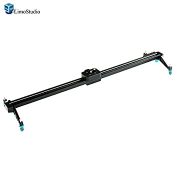 【中古】【未使用】LimoStudio 32インチビデオ安定化システムDSLRカメラコンパクトトラックスライダー..