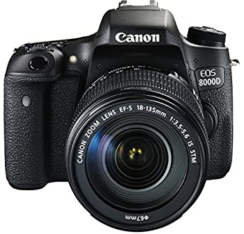 【中古】【未使用】Canon デジタル一眼レフカメラ EOS 8000D レンズキット EF-S18-135mm F3.5-5.6 IS STM 付属 EOS8000D18135ISSTMLK
